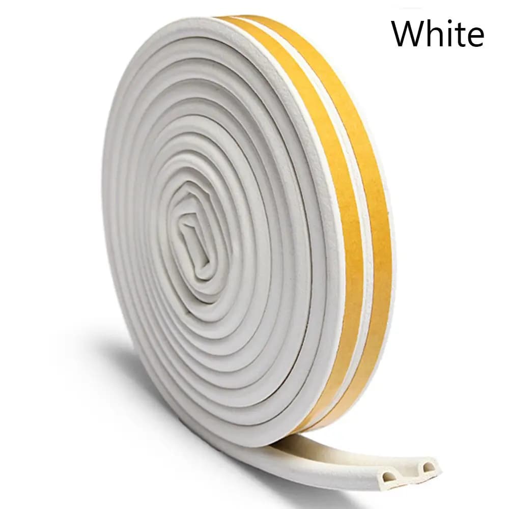 5/10M Self Adhesive Anti Collision Weather Strips Seal Strip Foam Draught Excluder Window Door