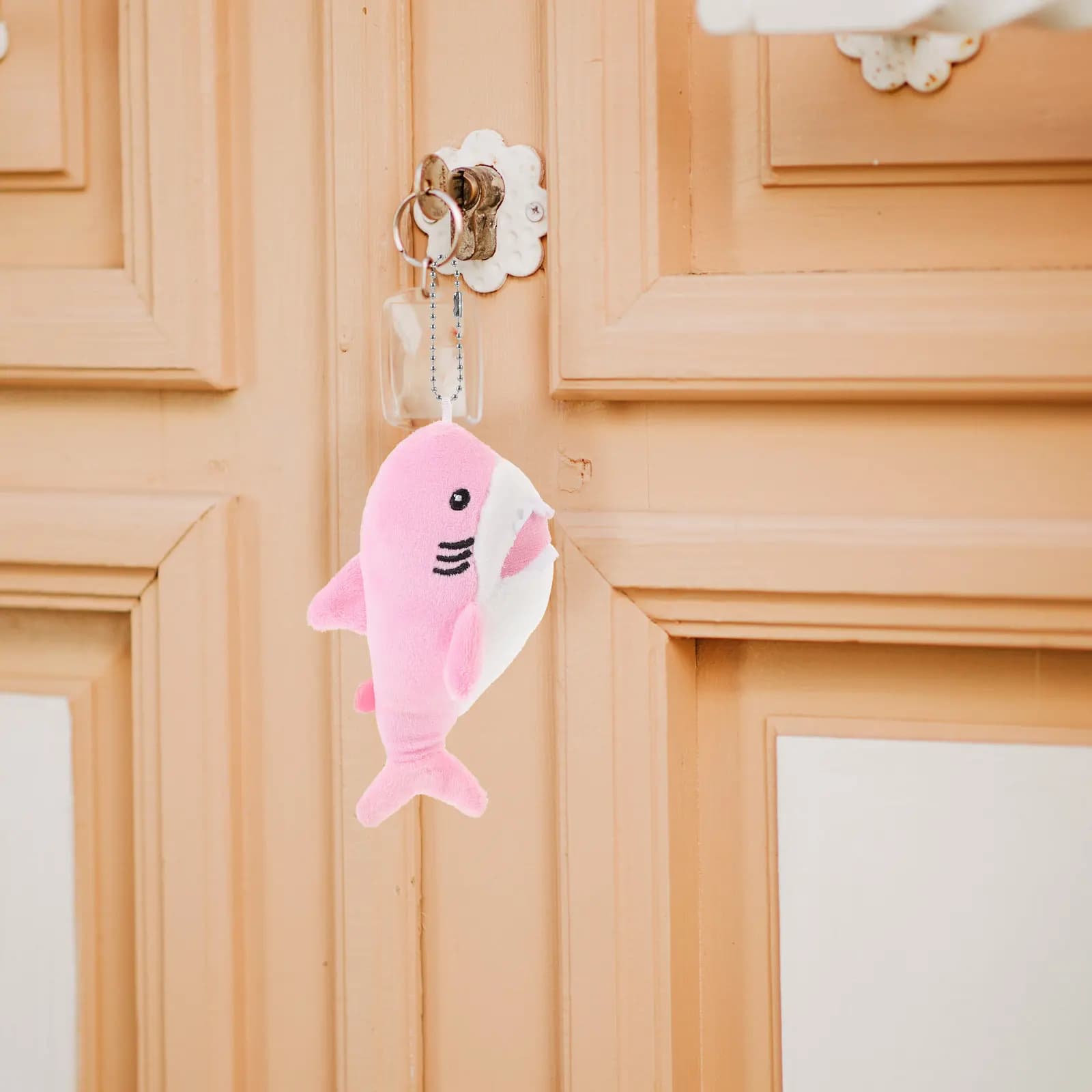 3Pcs Shark Keychain Pendant Soft Stuffed Animal Bag Hanging Charm Backpack Decorative Keyring Pendant Backpack Charms