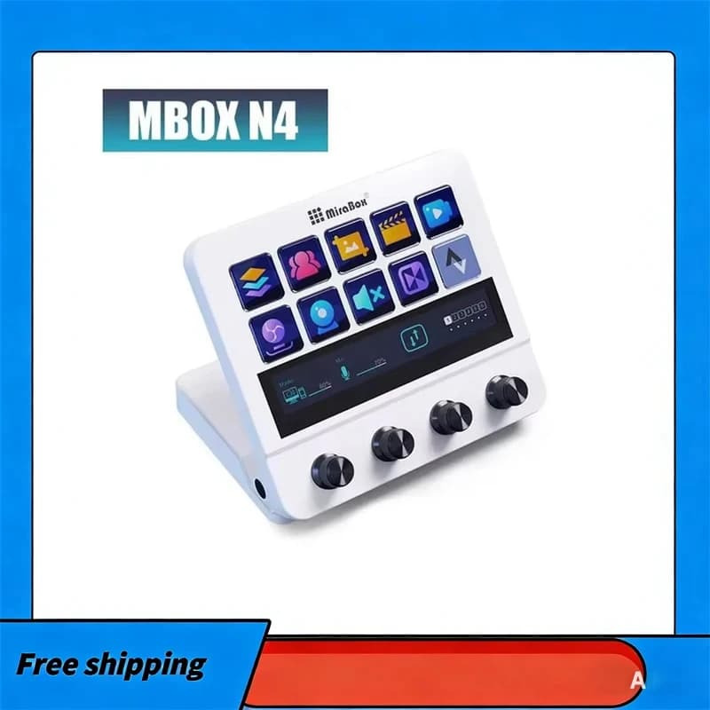 Stream Deck con Pulsante a Manopola, Console Creativa per Contenuti Live, Mini Tastierino, Dock per Stream Deck, Controller Stream Desk
