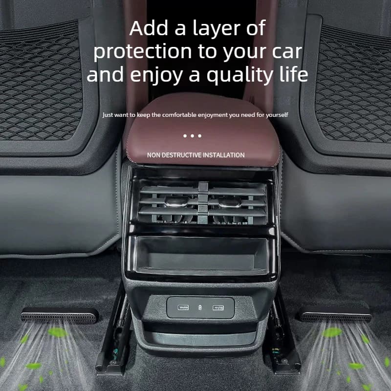 For EXEED VX 2023-2026Car Seat Under Air Vent Dust Cover Anti-block Rear Air Outlet Protector Car Interior Practical Accessories