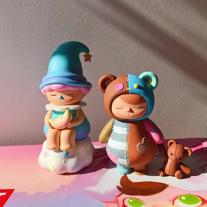 Pop Mart Pucky Elf Sleeping Baby Series Blind Box Guess Bag Mystery Box Doll Desktop Ornaments Cute