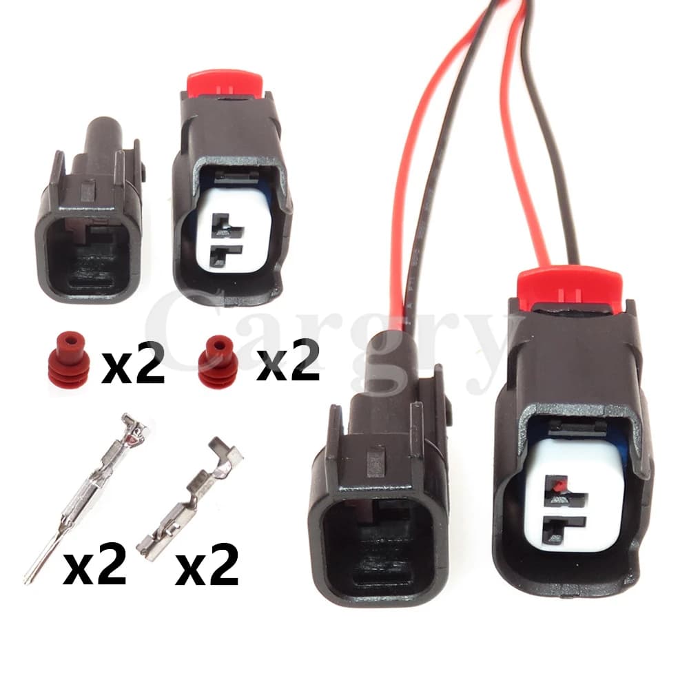 1 Set 2P 34675-0001 34062-0028 ugello per auto sensore ABS presa per cavo per Ford Mondeo Focus pompa del compressore del condizionatore d'aria