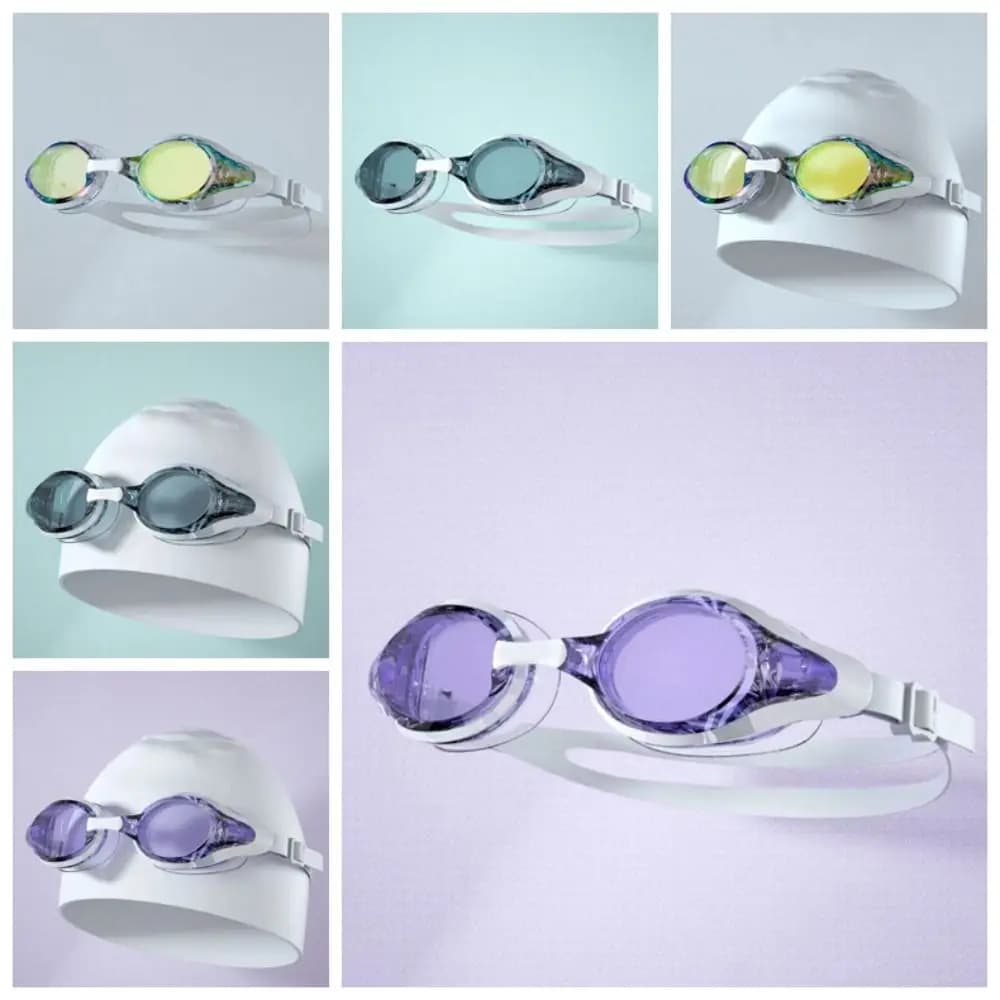 Swimwear for Adults with High Definition with Hood Anti-fog Waterproof, Race Eyelets with Hood Electroplated in Package