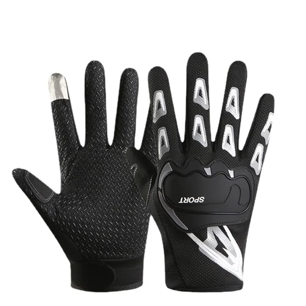 Men Motorcycle Riding Gloves Anti Slip Breathable Summer Outdoor Sports Fitness Full Finger Tactical Protection Touchscreen