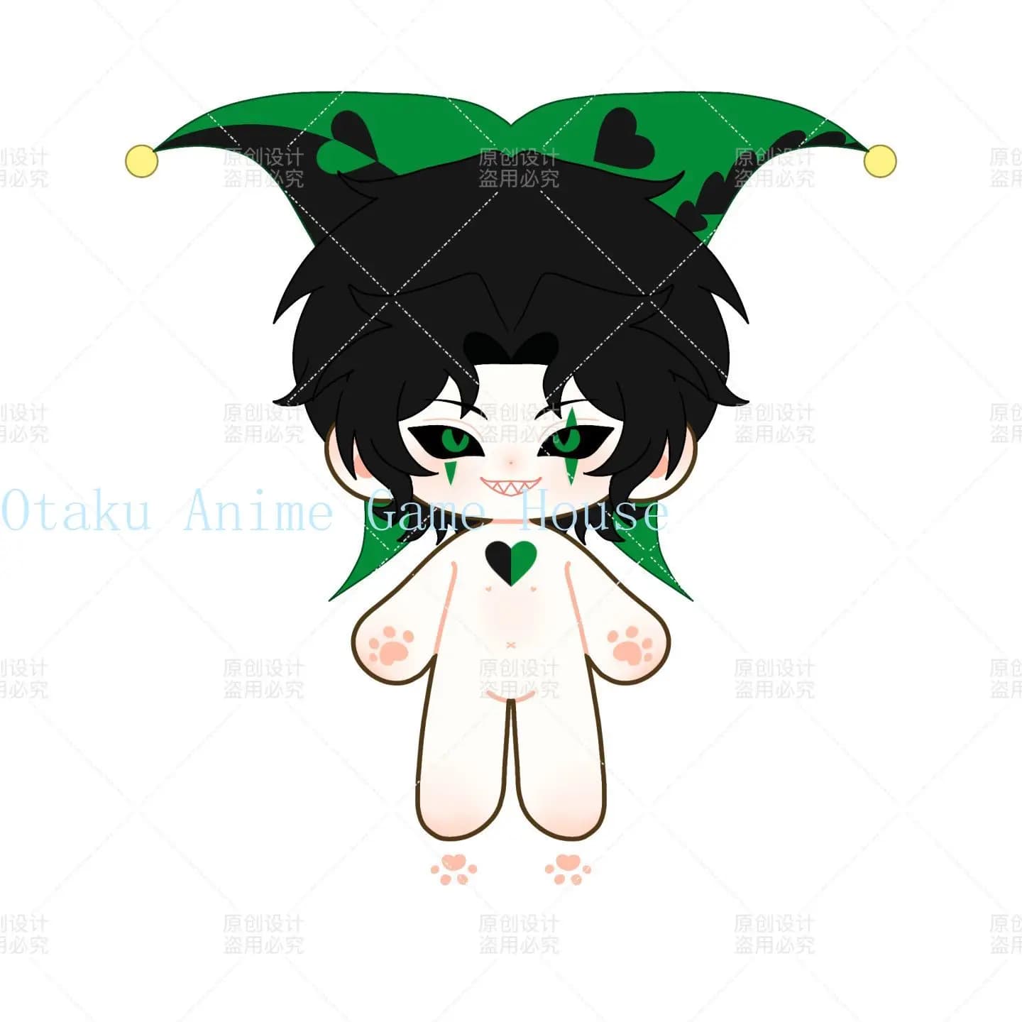 20cm The Freak Circus Harlepuin Kawaii Plush Doll Anime Stuffed Toy Cosplay Dress Up Toy Cotton Figure Mascot Gift Birthday