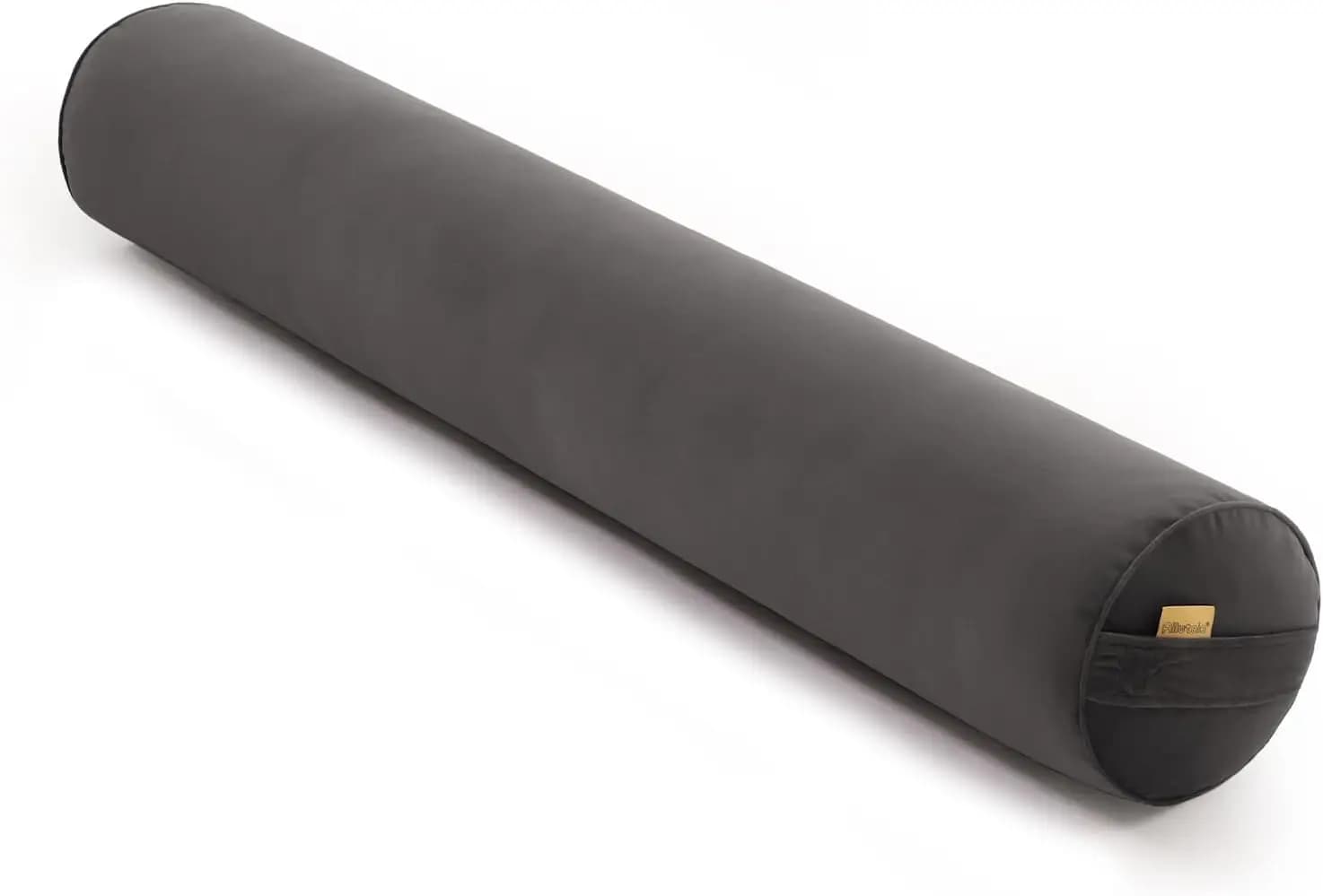 Cuscino cilindrico lungo per adulti, cuscino a rullo per chi dorme sul fianco, grigio acciaio 47,24x7,87 pollici