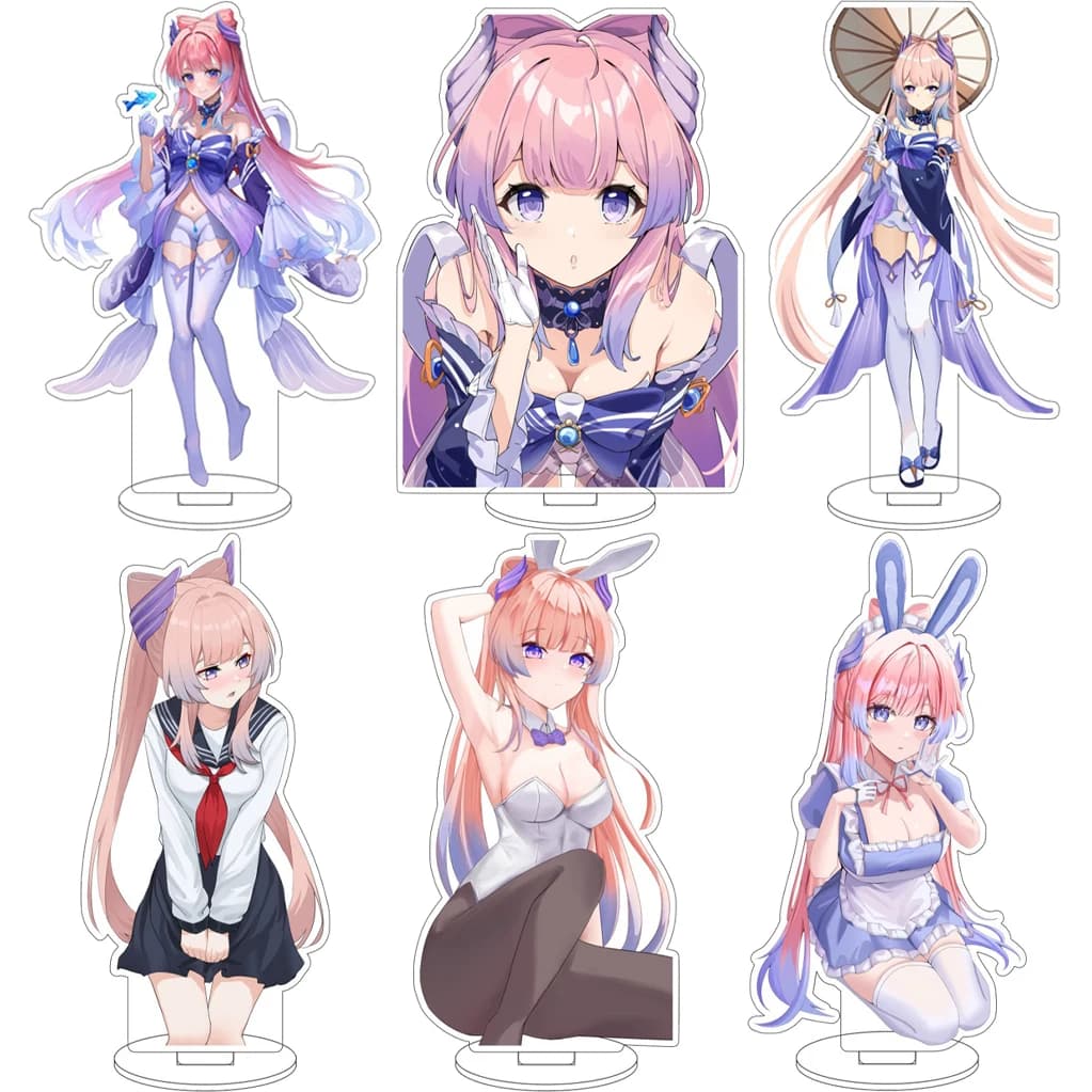 16CM Anime Game Genshin Impact‌ Sangonomiya Kokomi Cos Acrylic Figure Stand Chrismas Gifts Ornaments