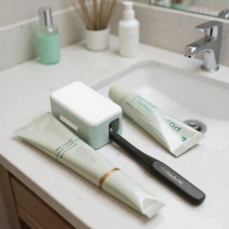 [E] Portable Travel Toothbrush Holder - Waterproof Plastic Case With Cover For Toothbrush Head Storage, Home & Outdoor Use