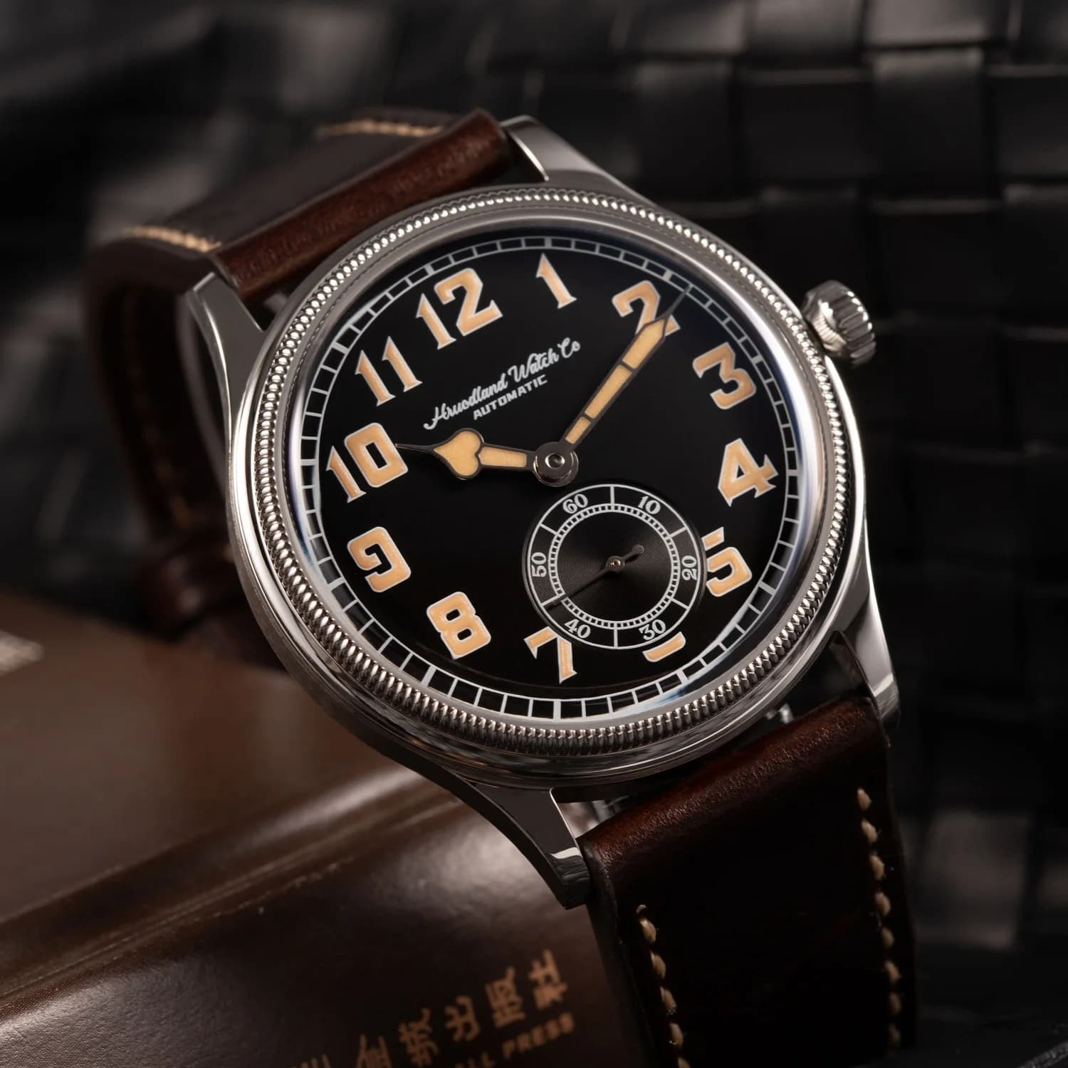 Hruodland 2025 Nuovi Uomini Orologio Meccanico Automatico Gabbiano ST1701 Retro Pilot K1 Vetro In Acciaio Inox In Pelle Reloj Hombre