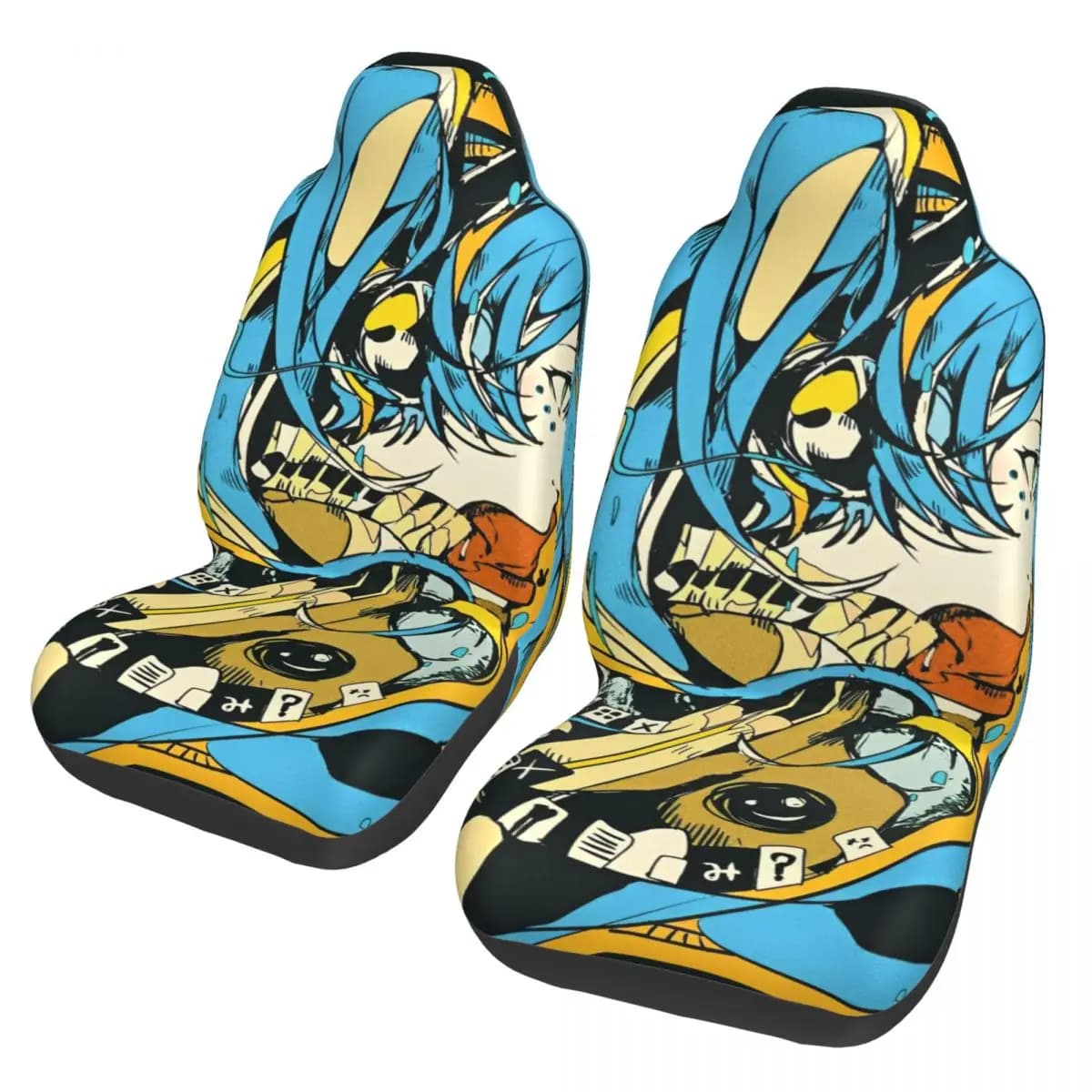 Hatsune Miku Universal Car Seat Cover Four Seasons For SUV Anime Car Seat Covers Polyester Hunting