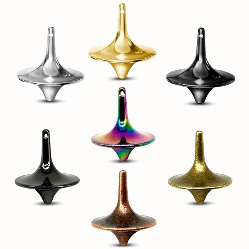 Inception Movie Cobb Top Spinner, Spinner a mano Fidget in metallo per adulti, Giocattolo per alleviare l'ansia in acciaio inossidabile, Idea regalo da collezione
