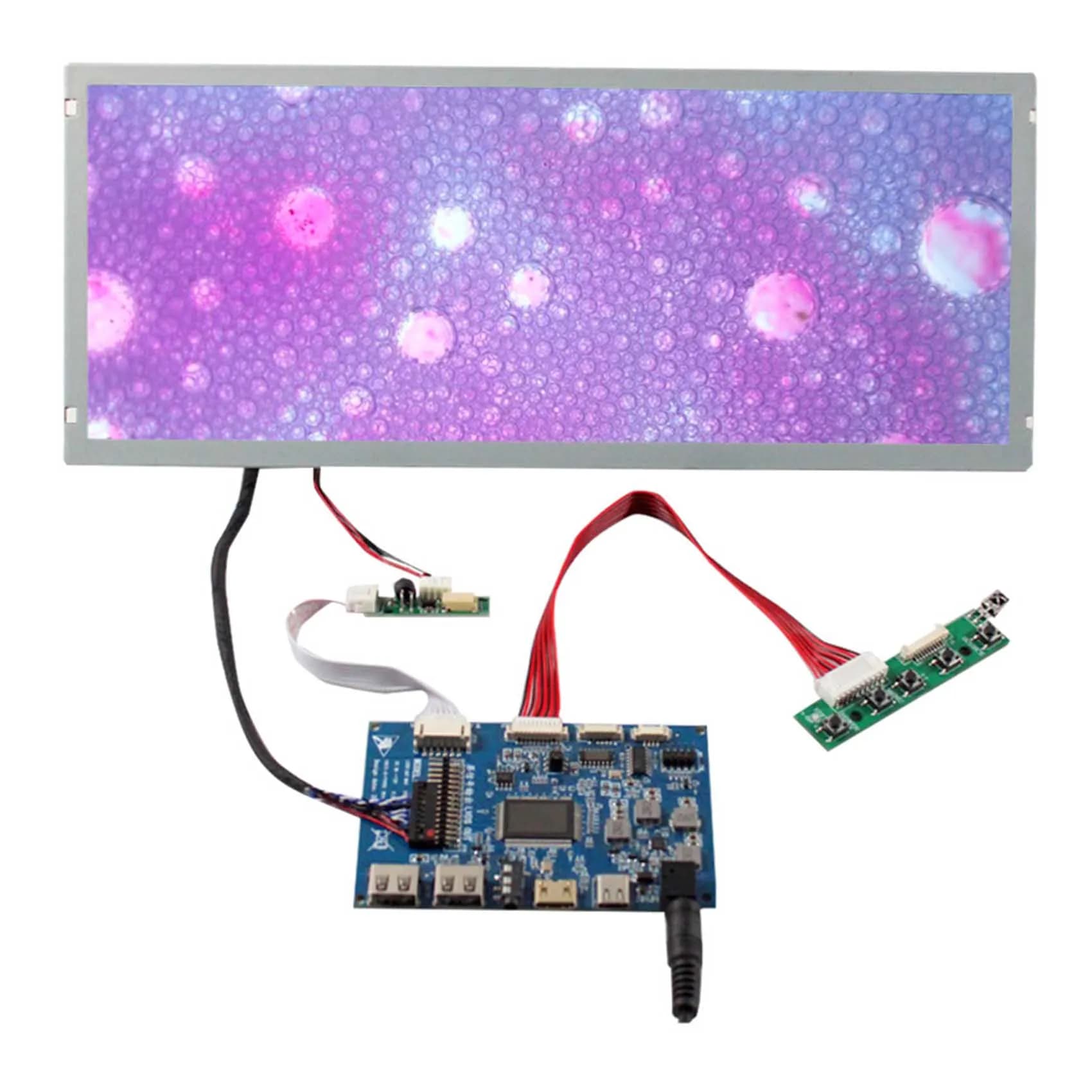 Display LCD personalizzato, accessori per giochi Scheda controller LCD Hd-Mi tipo C e pannello LCD Tft da 12,3 pollici con schermo LED flessibile