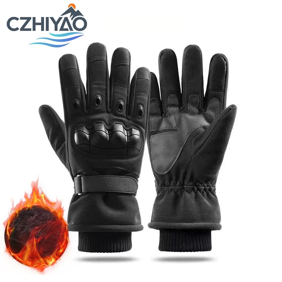 CZHIYAO 1Pair Tactical Motorcycle Gloves for Men Women Touchscreen Motocross Durable Hand-Gear for Outdoor Work Shooting Hunting