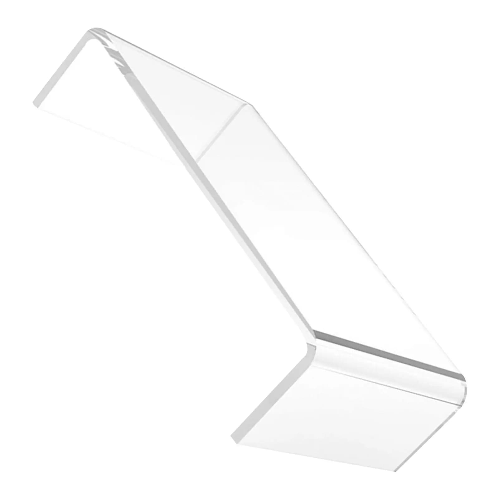 Supporto per Monitor in Acrilico Trasparente, Rialzo Ergonomico per Computer e Laptop, Supporto da Scrivania per Ufficio