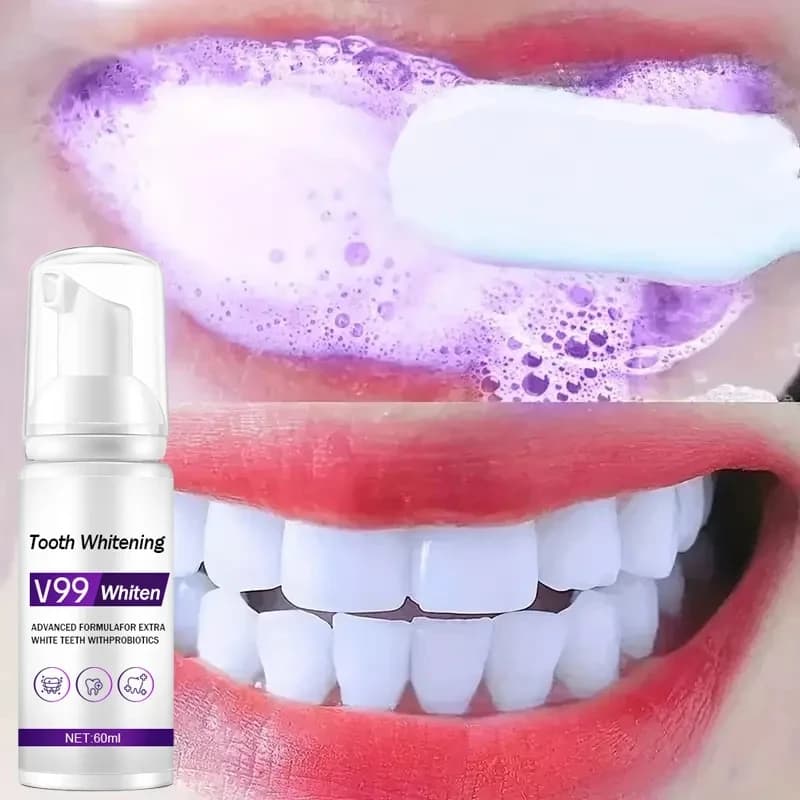 Mousse V99 toothpaste teeth cleaning toothpaste effective whitening yellow teeth removal tooth stain product for oral cleaning 60ml