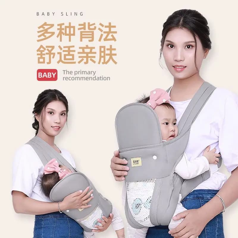 Marsupio Neonato Multifunzionale Orizzontale e Laterale, Cinghie per Neonati, Marsupio Anteriore e Posteriore, Traspirante per Passeggiate, Semplice