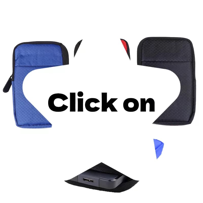 1 custodia per disco rigido esterno USB da 2,5 pollici, custodia per disco rigido HDD