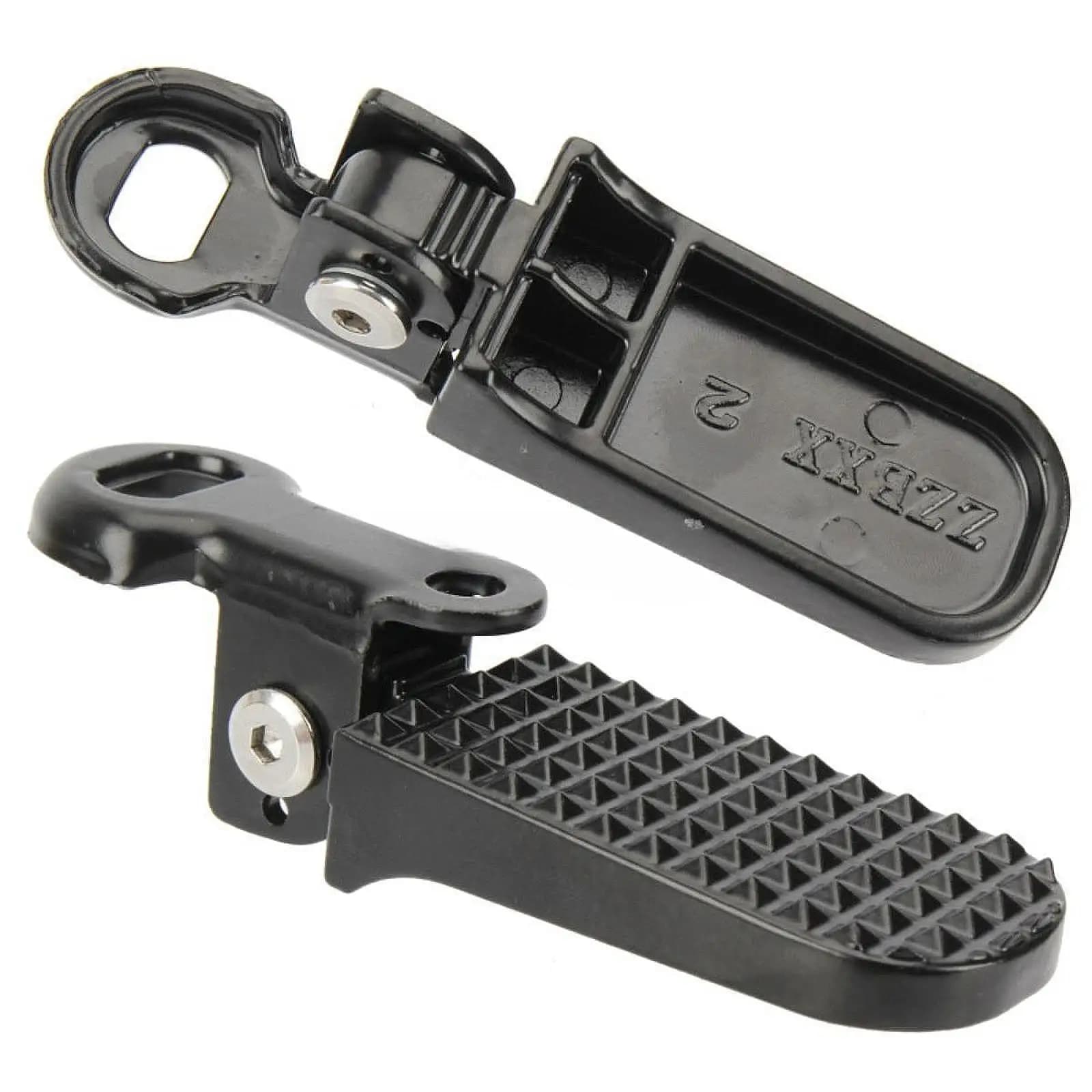 1 Pair Ebike Rear Pedals Folding Accessories Non Slip Durability Footrests