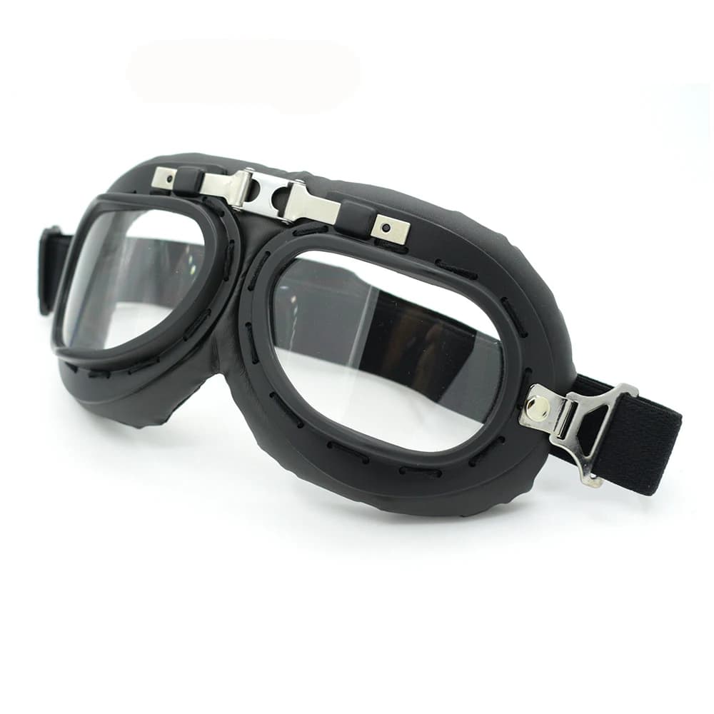 Occhiali da moto vintage Dirt Bike Cafe Racer Occhiali in pelle Steampunk Casco da moto Moda Jet Ski Googles Occhiali da sole