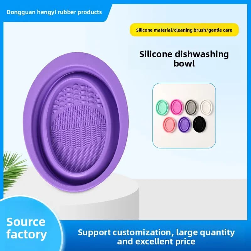 1 piece - Silicone tool for cleaning makeup brushes, set for drying and washing brushes, accessories for cleaning makeup brushes.