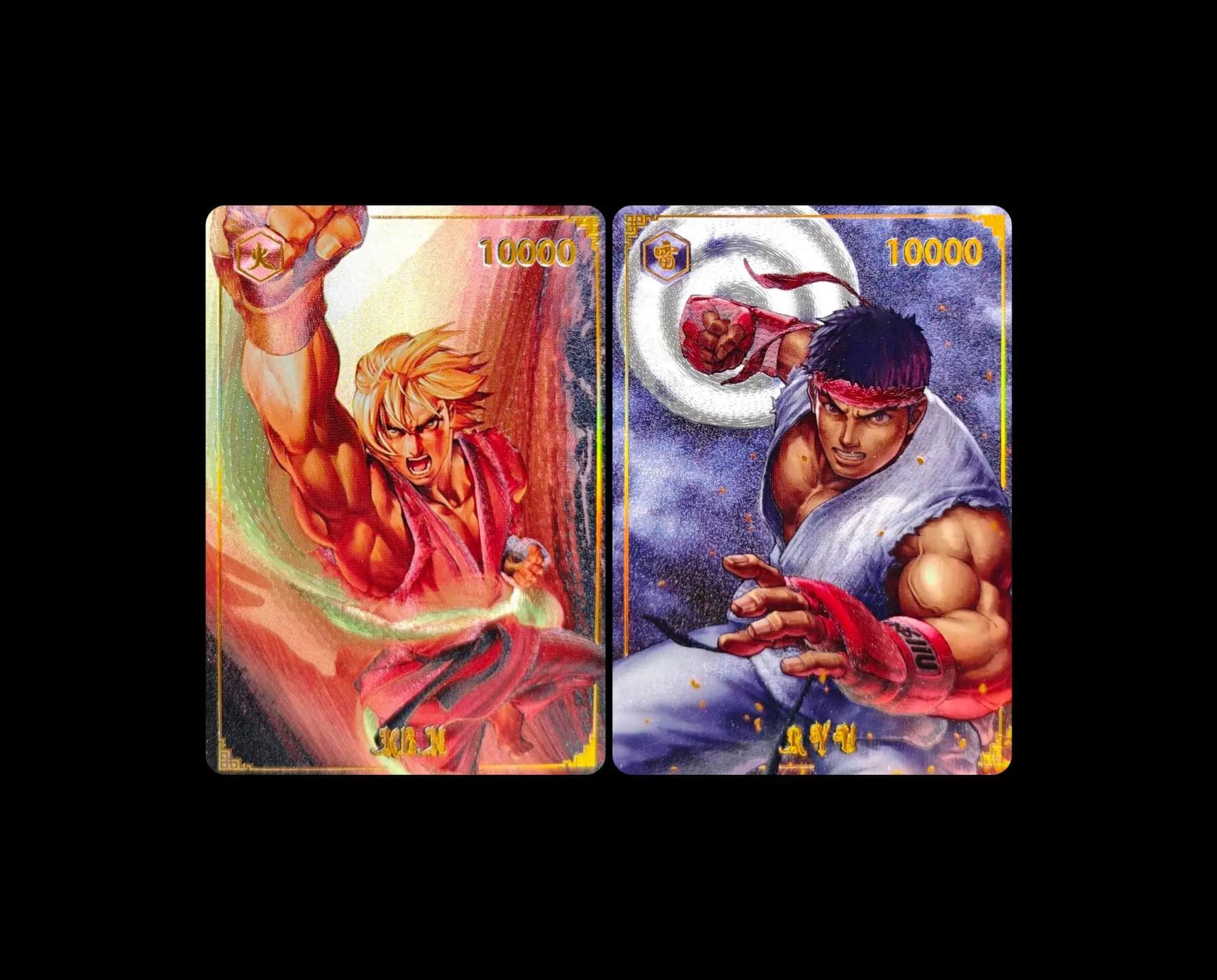 Carte Collezionabili Flash DIY Street Fighter con Autografo, Regalo Anime Cartoon