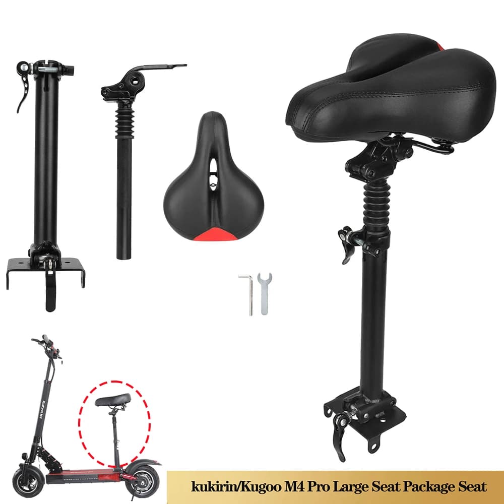 Sedile grande per kukirin/KugooM4 Sedia in altezza regolabile Assorbimento degli urti Sedile per scooter elettrico Parte