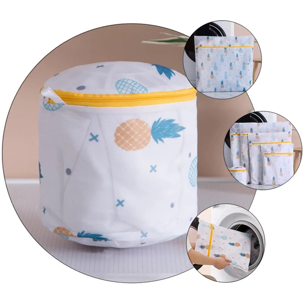 Set of 6 Bags for Bucato in Network of Polyester, Protective Bags with Hinge for Travel Bras, Anti-Deformation