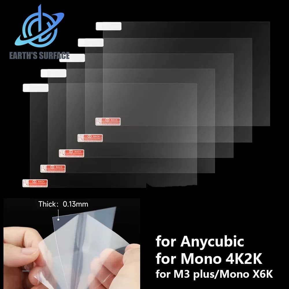Screen Protector Film LCD SLA Protective Film For Anycubic Photon M3 Plus Photon Mono X 6K 3D Printer Parts 6.23-10.1in