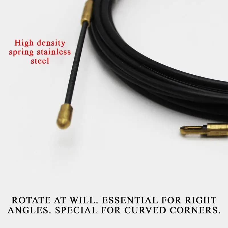 Electrician Spring Cable Puller 5-30M Nylon Wearproof Wall Concealed Wire Lead Tool for Indoor Electrical Line Installation