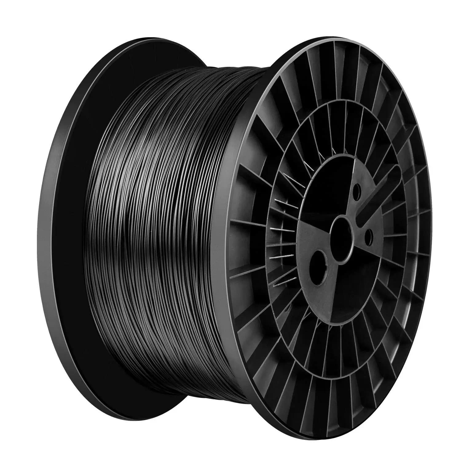 Filamento PLA 1.75mm per Stampante 3D, Bobina in Cartone da 5kg, Precisione Dimensionale +/- 0.03mm, Nero