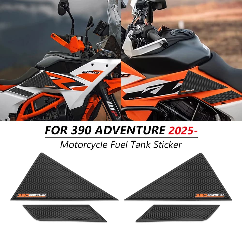 Adesivo Antiscivolo Moto, Pad Traction Serbatoio, Protezione Laterale Ginocchia per 390 ADVENTURE R X 2025 390 ADV X 2026 2025 390ADV R