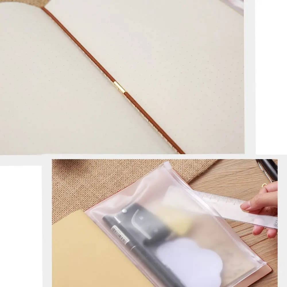 Office Diary Book School Supplies Gifts Notepad Handmade Cover Leather Travel Book Journal Booklet Notebook Daily Organizer