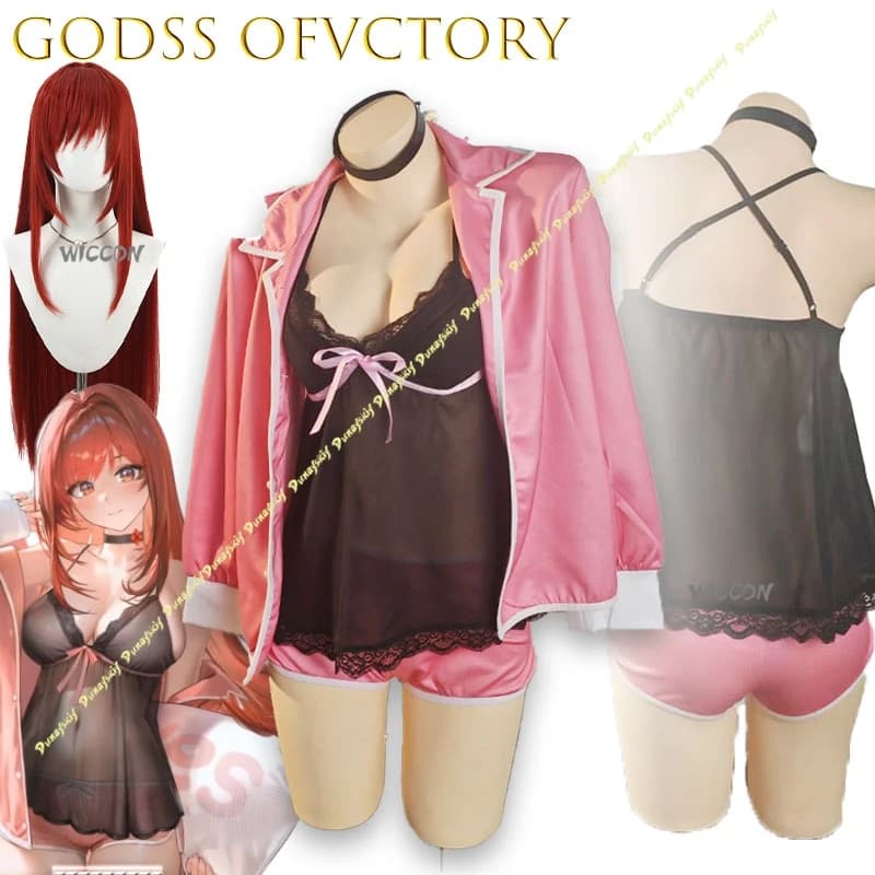Rapi Pigiama Cute Godss Costume Cosplay Full Set Uniform Woman Halloween Carnival Sexy skirt Party HCos Sleepsuit Christmas set