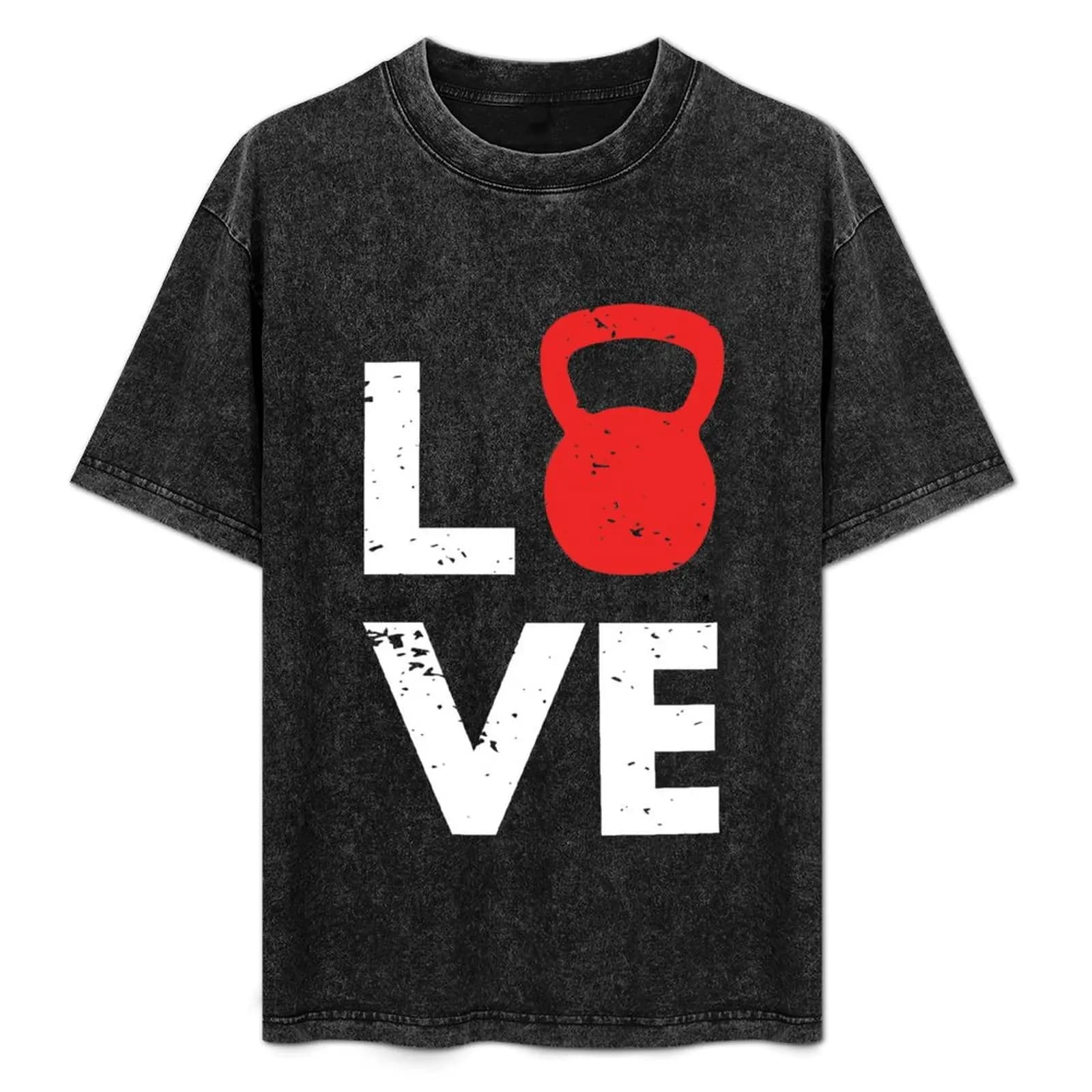 T-shirt I Love Kettlebell Training, maglietta semplice da lavoro
