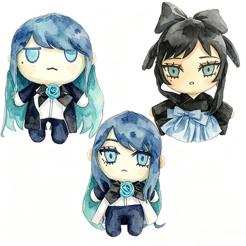Ado Hibana Plush Toy Ado Merch Plush GoodsDoll Singer Ado Stuffed Animal Soft Toy Birthday Gift