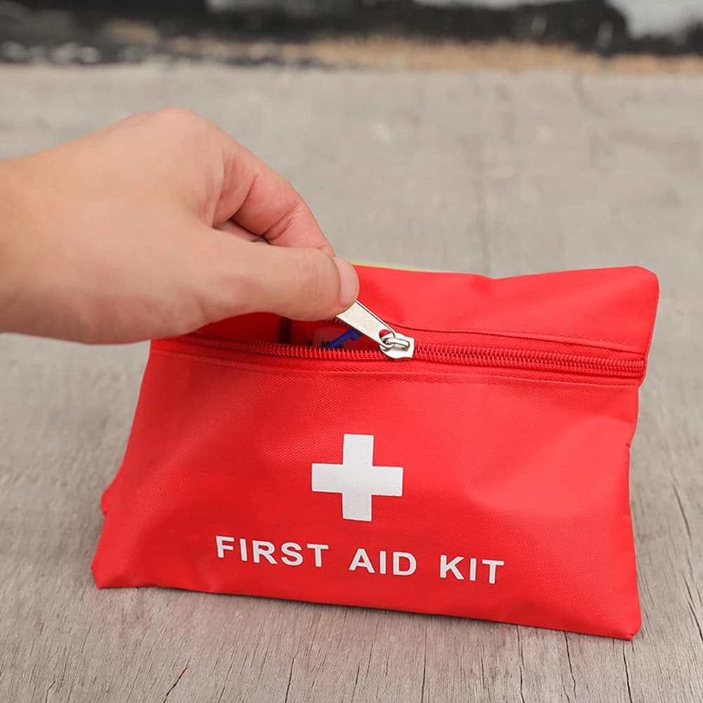 Mini Borsa Medica Portatile, Borsa per Conservazione Medicinali d'Emergenza, Piccolo Kit di Pronto Soccorso Vuoto per Emergenze a Casa, Ufficio, Auto, All'Aperto