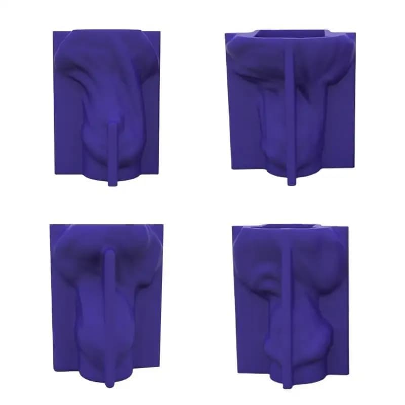 R1WE Busto Scultura Candela Cristallo UV Stampo epossidico velata Art Decor Stampo in resina Silicone Stampo per