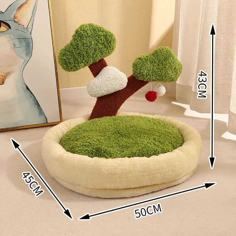 Lettino per gatti Fortune Tree Lettino multifunzionale per animali domestici Caldo addensato Resistente all'usura Resistente ai morsi