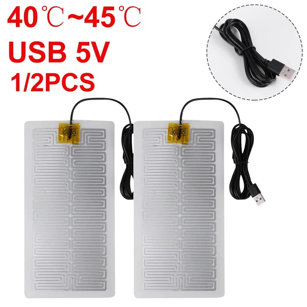 1/2PCS USB Warm Paste Pads riscaldamento rapido Pad riscaldante portatile Pad riscaldante sicuro per gilet di stoffa giacca scarpe calzini