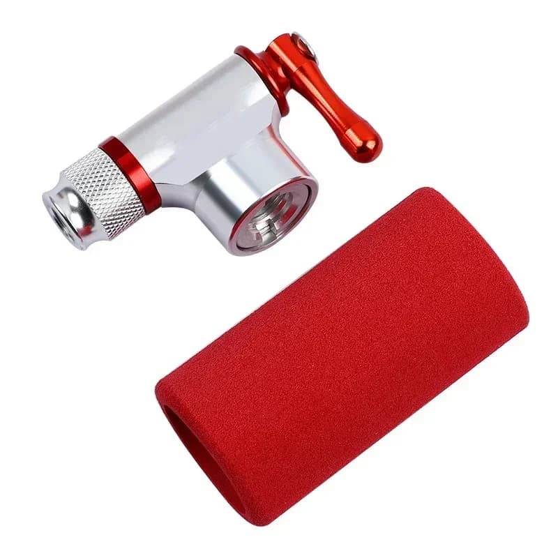 Mountain Bike Road Bike Riding Equipment Bicycle Pump Mouth Carbon Dioxide Bicycle Pump Nozzle CO2 Inflatable Tube