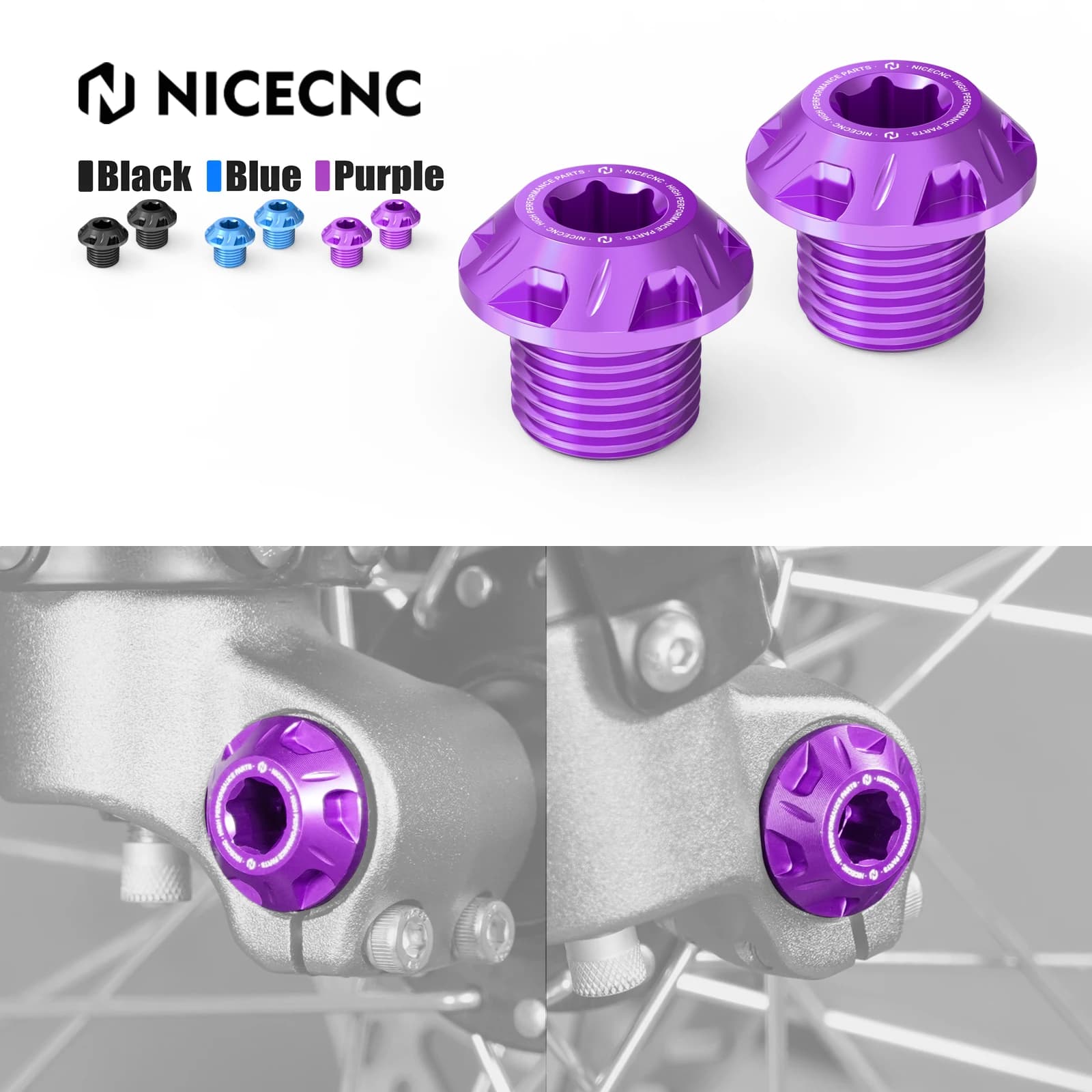 2025 2024 2023 Per Surron Bici Elettrica Asse Ruota Anteriore Bullone Dado Viti di Copertura Kit In Alluminio Per Sur-Ron Surron Light Bee XS L1E
