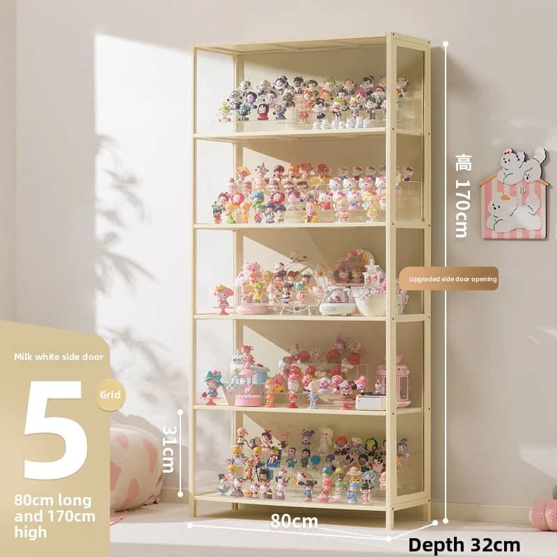 Figure Lego display cabinet model toy storage display cabinet transparent box glass door household building block cup rack