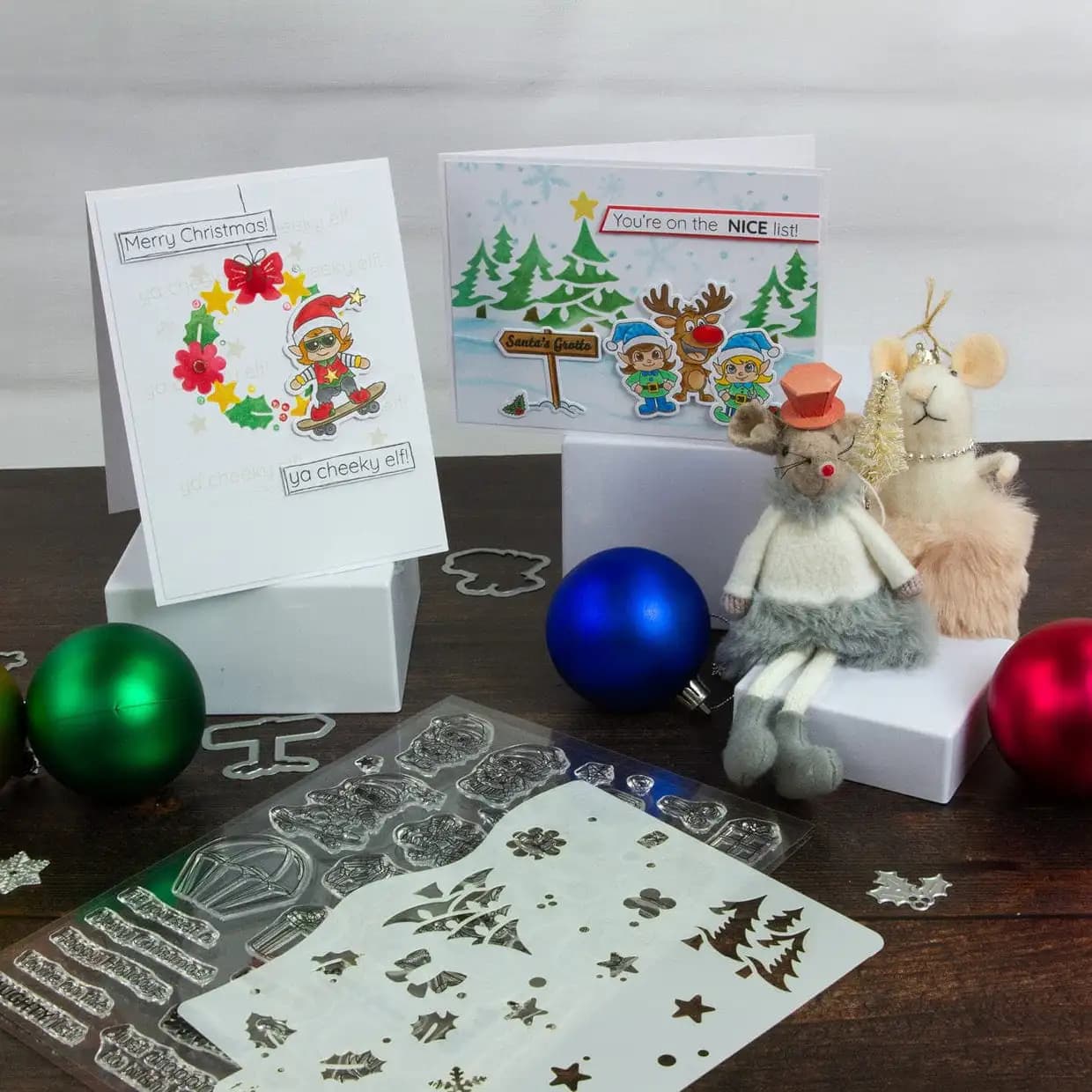 2025 New Dies Stamps Set A Very Elfy Creative Collection Die Stencils DIY Scrapbooking Christmas Holiday Greeting Card Template