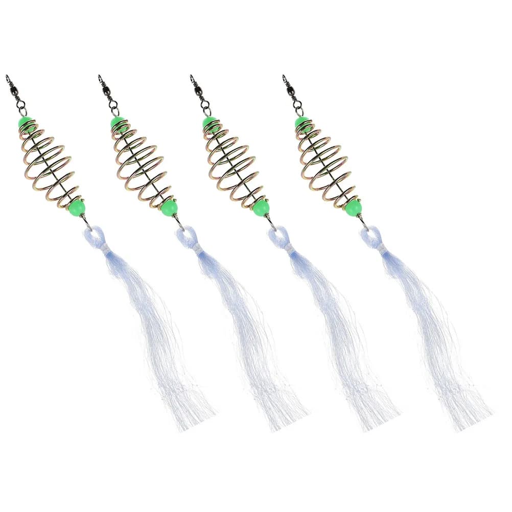Rete da pesca da 4 pezzi, lavorazione pregiata, resistente all'usura, comoda trappola da pesca portatile multifunzione per uso esterno