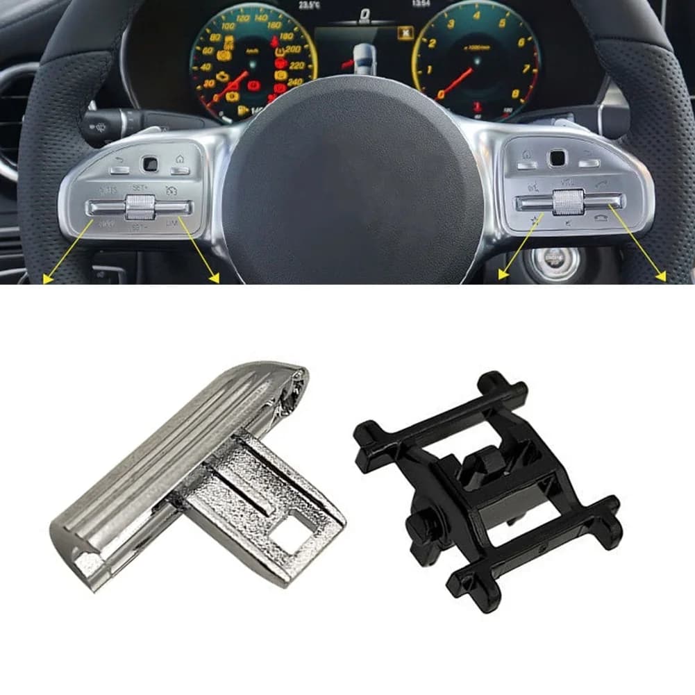 999058106 steering wheel control button cover compatible with Mercedes for W167 for GLE GLS models included W205 W253