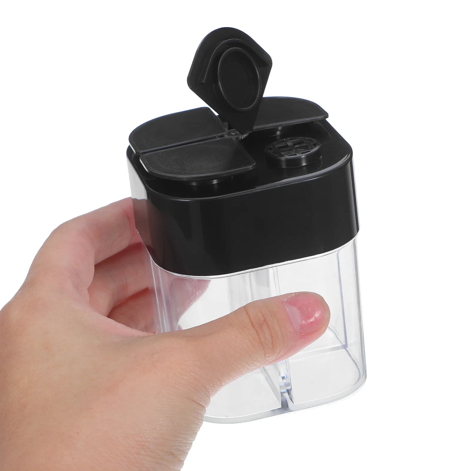 Set di Bottiglie Portatili per Spezie, Contenitori Trasparenti Mini per Condimenti, Dispenser da Viaggio Antigoccia, Organizzatore da Cucina