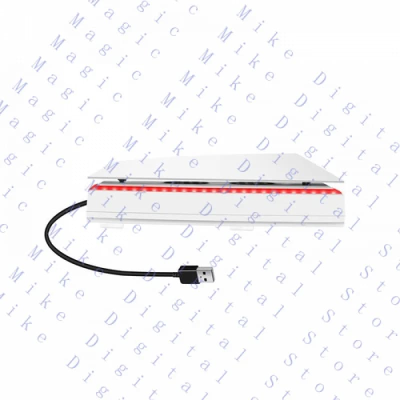 UU Ventola di raffreddamento regolabile Accessori di raffreddamento USB per ventola di raffreddamento con luce LED RGB PS5