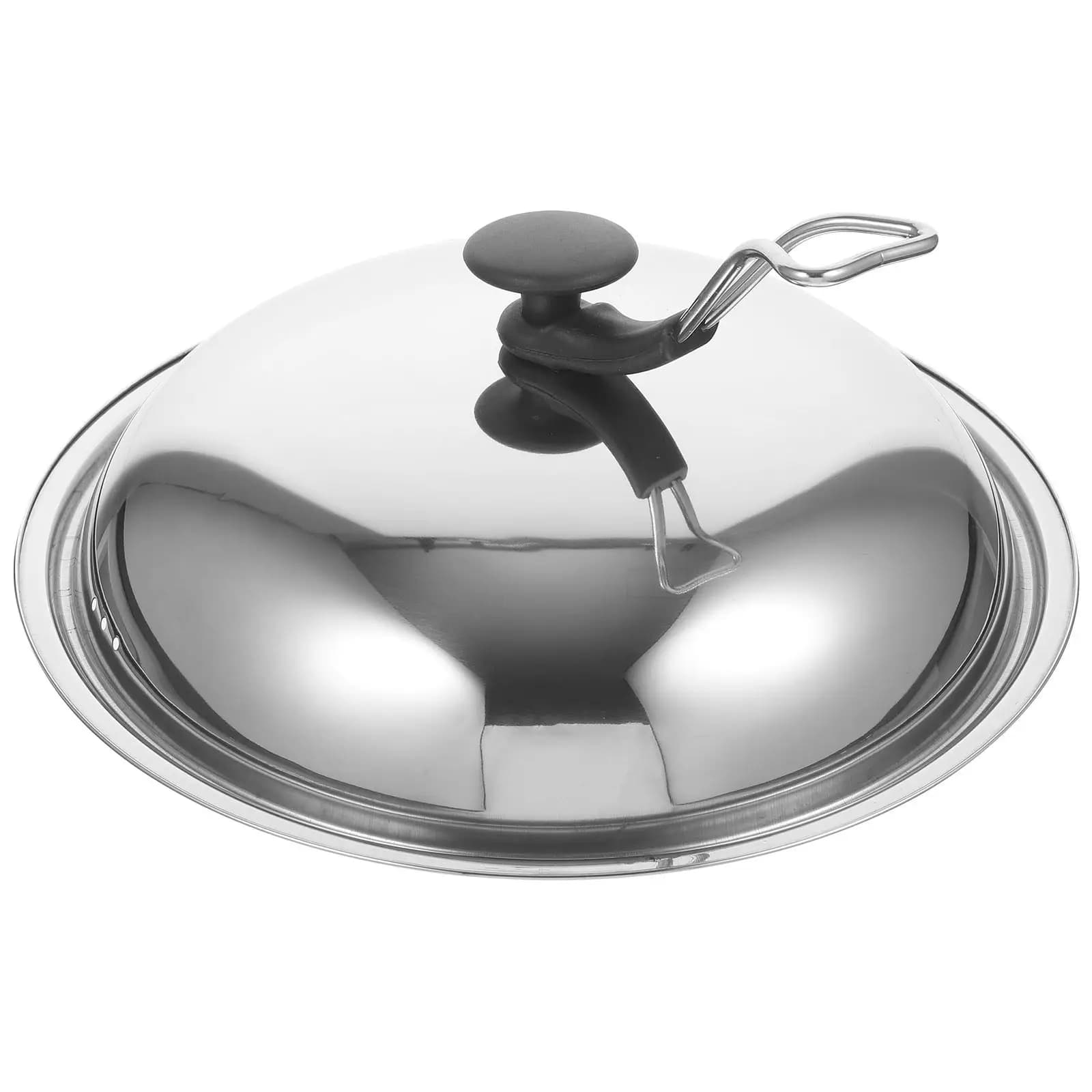 Coperchio Universale Multifunzione in Acciaio Inox per Pentole, Padelle e Wok, Design Verticale per Casa e Ristorante
