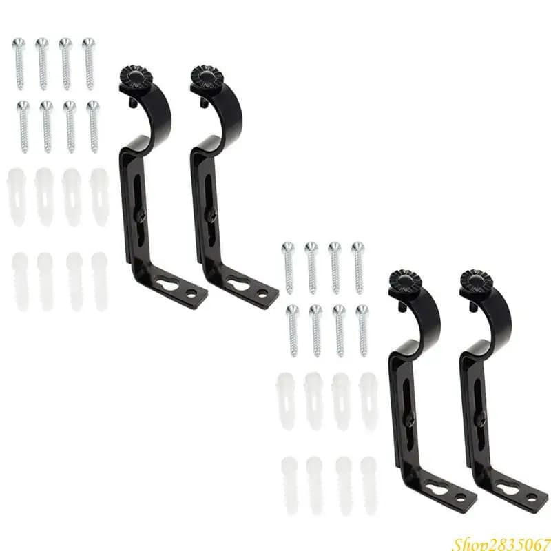 4pcs tenda terapie a biella portavalla cortina supporto per appendiabiti hardware 831f 831f