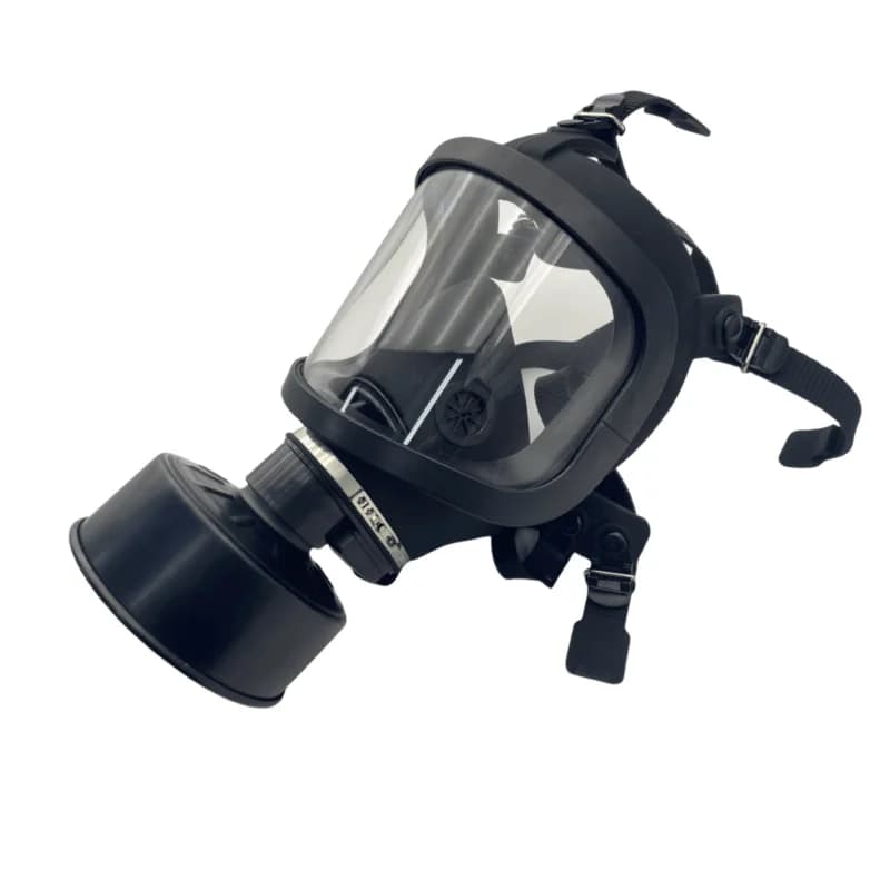 Full Face Gas Mask Chemical Respirator Filter Self-Priming Mask Nuclear Contamination Protection, MF14/87 Type Gas Mask